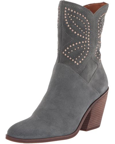 Lucky Brand Lakelon Western Bootie Ankle Boot - Gray