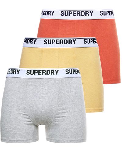 Superdry Boxer Multi Triple Pack Shorts - White