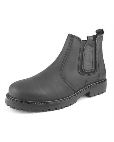 Wrangler S Yuma Chelsea Boots Black 9 Uk - Grey