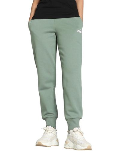 PUMA Ess Pantalon de survêtement FL Cl tricoté - Vert