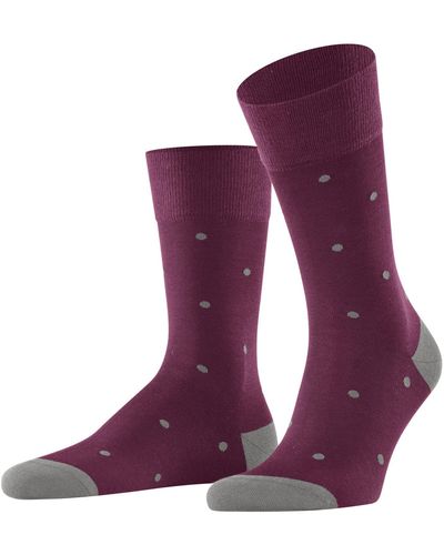 FALKE Socken Dot Baumwolle gemustert 1 Paar - Lila