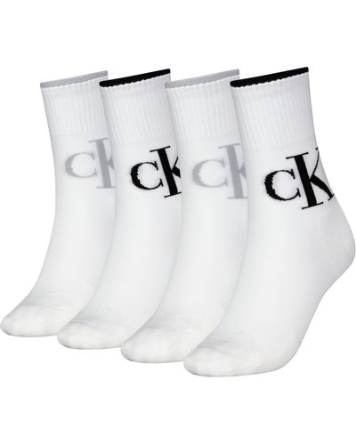 Calvin Klein Crew Socks - White