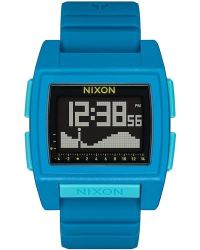 Nixon Digital Digitalmodul Uhr mit Silikon Armband A13071543-00 - Blau