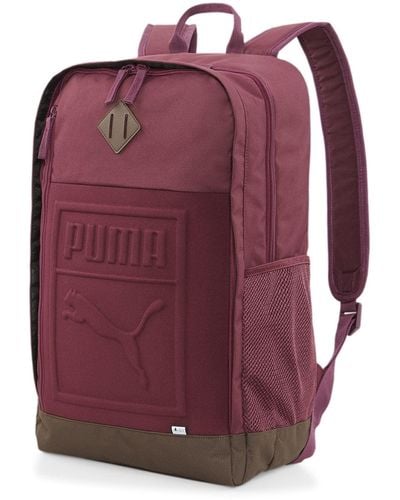 PUMA S Backpack Grape Wine - Rot