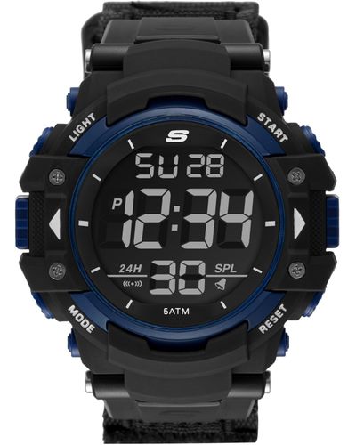 Skechers Sr1035 Digitaal Display Quartz Zwart Horloge - Meerkleurig