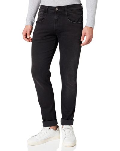 Replay Anbass Slim Jeans, Black (black 98), W38/l34 (size: 38)