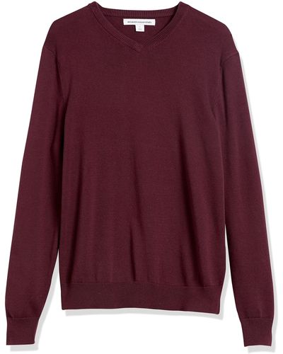 Amazon Essentials V-neck Sweater Pullover - Lila