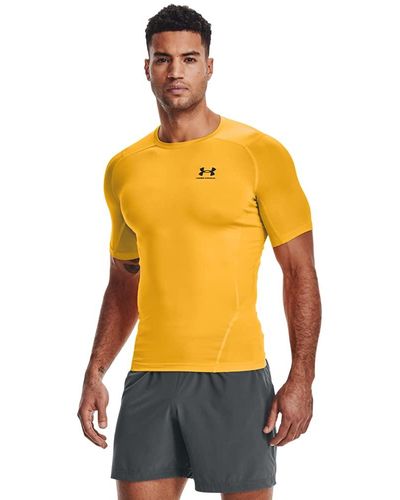 Under Armour Armour HeatGear Compression Short-Sleeve T-Shirt - Gelb
