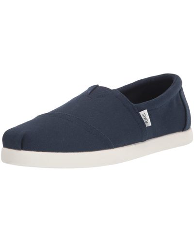 TOMS Alpargata Recycled Cotton Canvas Loafer - Blue