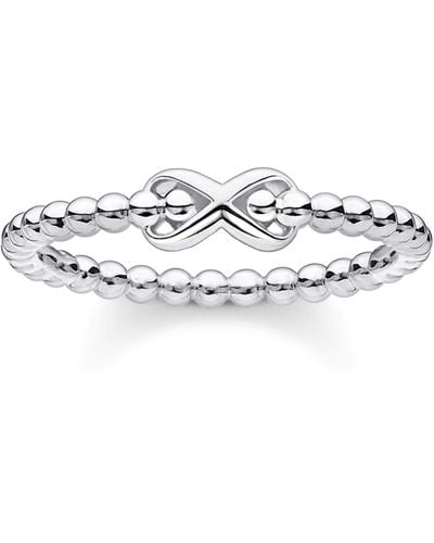 Thomas Sabo Ring Dots With Infinity Silver 925 Sterling Silver Tr2320-001-21 - White