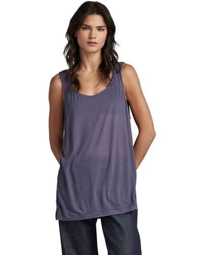 G-Star RAW Essential Tank Top Loose T-shirt - Paars