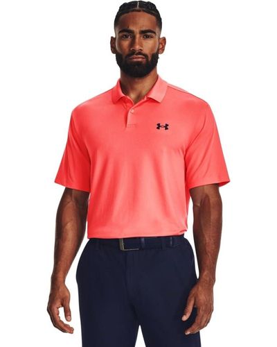 Under Armour Standard Performance 3.0 Polo, - Rot