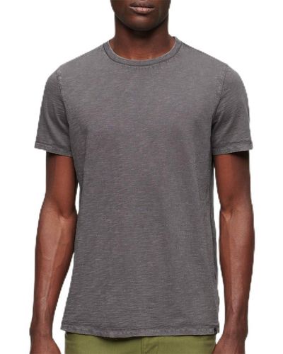 Superdry Slub Short Sleeve T-shirt Xl Grey
