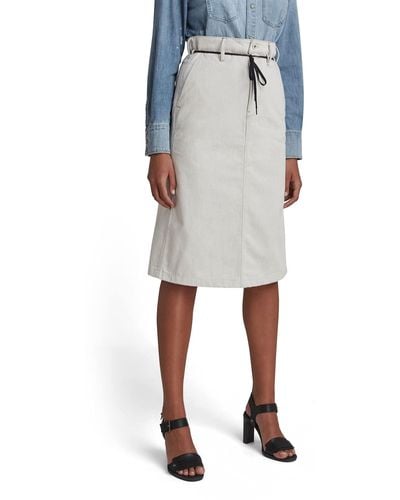 G-Star RAW Lintell Midi Business Casual Skirt - Meerkleurig