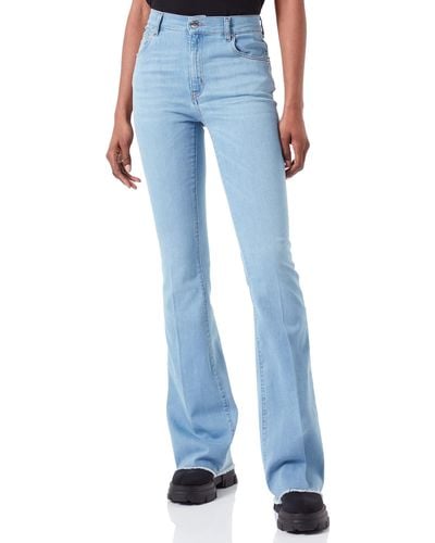 Love Moschino Flare fit 5-Pocket Trousers Casual Pants - Blau