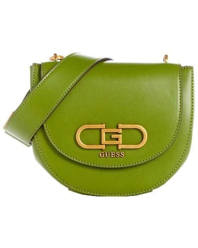 Guess Fleet Mini Saddle Crossbody - Green