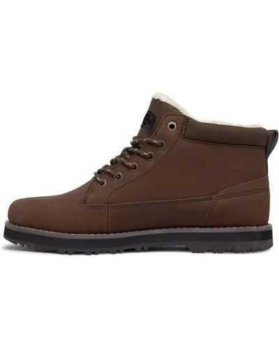Quiksilver Leather Lace-up Winter Boots - - Eu 43 - Brown