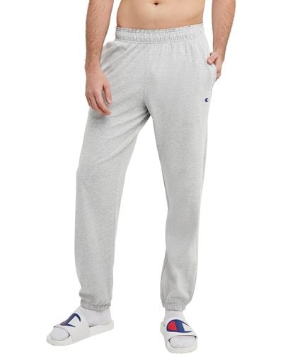 Champion Everyday Fitted Ankle Cotton Pants - Gray