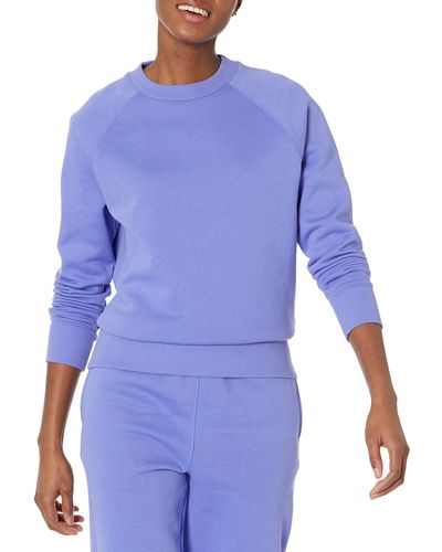 Amazon Essentials Relaxed-fit Crew Neck Long Sleeve Sweatshirt - Blue