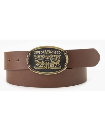 Levi's Billy Plaque Belt - Brown