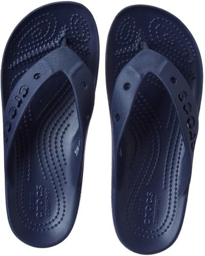 Crocs™ Baya Plateau-Flip Sandale - Blau
