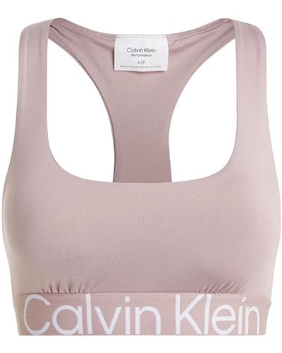 Calvin Klein CK Medium Support Sports Bra 00GWS3K115 Sport Top - Rosa