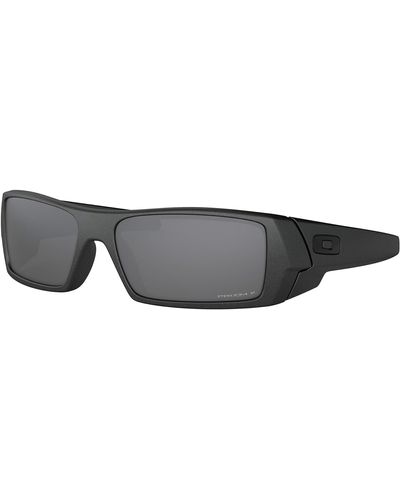 Oakley Gascan Sunglasses Steel With Prizm Black Polarized Lens + Sticker