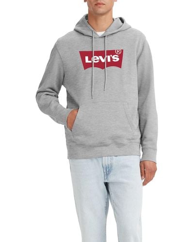 Levi's Standard Graphic Hoodie Co Hm Two Color - Grigio
