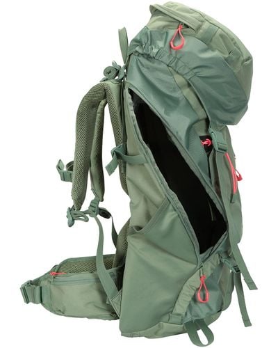 Mountain Warehouse Padded Airmesh Back Daypack Bagback With Ladder - Green