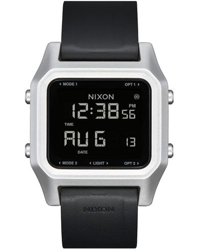 Nixon Silver/black - 100m Water Resistant Digital Sport