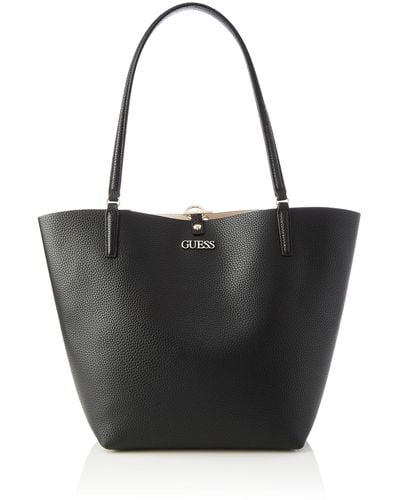 Guess Alby Toggle Tote /Stone - Schwarz