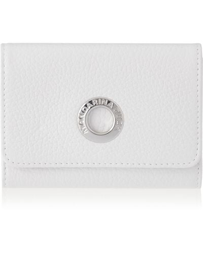 Mandarina Duck Mellow Leather Wallet Reisezubehör-Brieftasche - Weiß