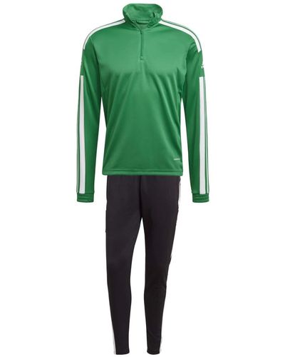 adidas Trainingsanzug Half Zip Squadra 21 Team Green/White L - Grün