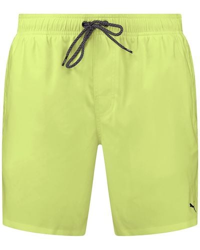 PUMA Pantalones Cortos de natación de Longitud Media Tabl - Amarillo