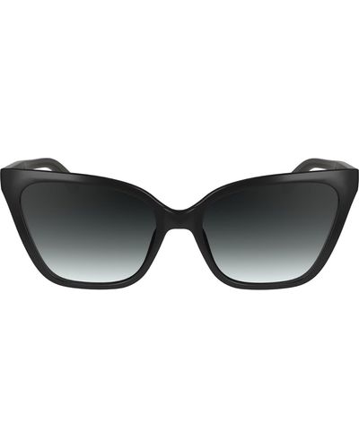 Calvin Klein Ck24507s Cat Eye Sunglasses - Black