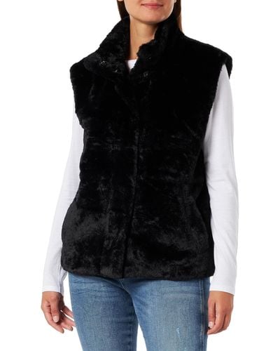Vero Moda Bestseller A/s Vmsonjapoppy Faux Fur Waistcoat Boos Vest - Black