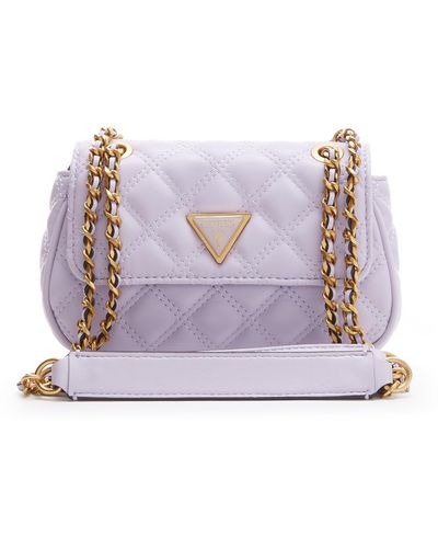 Guess Giully Mini Convertible Crossbody Flap Lavender - Paars