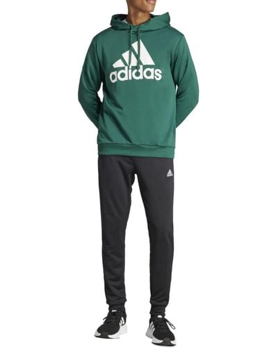 adidas Sportswear French Terry Hooded Track Suit Tuta - Verde