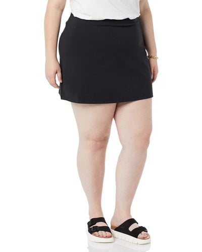 Amazon Essentials Ponte A-line Mini Skirt - Black