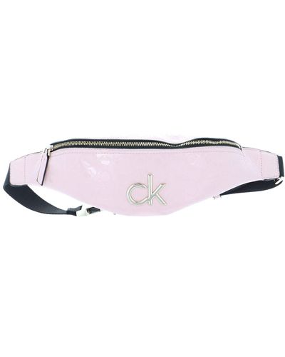 Calvin Klein Re-Lock Waistbag Silver Pink