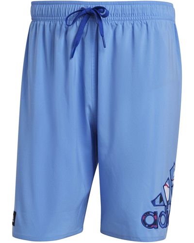 adidas Flor Log Clx Cl Swim Shorts - Blau