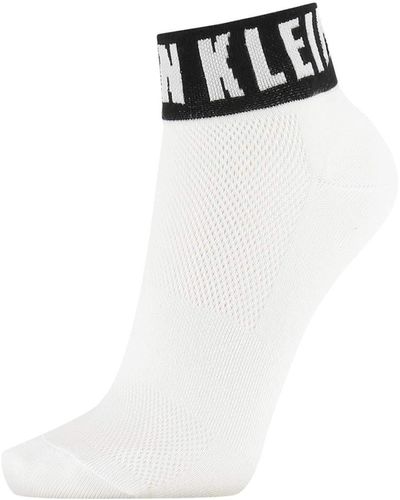Calvin Klein Modern Logo Quarter Sock - Weiß