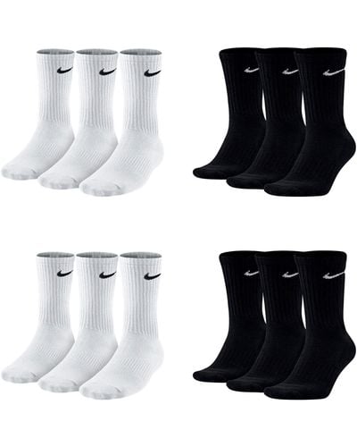 Nike SX4508 Lot de 12 paires de chaussettes pour homme et femme - Blanc