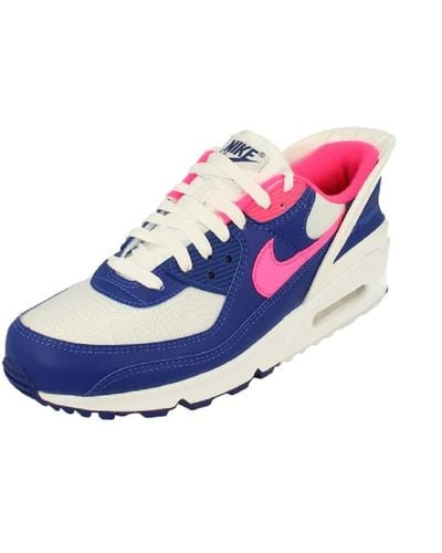 Nike Air Max 90 Flyease Running Casual Shoes S Cu0814-102 Size Blue