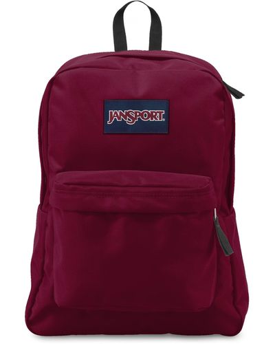 Jansport Superbreak One Backpacks - Durable, Lightweight Bookbag With 1 Main Compartment, Front Utility Pocket With Built-in - Red