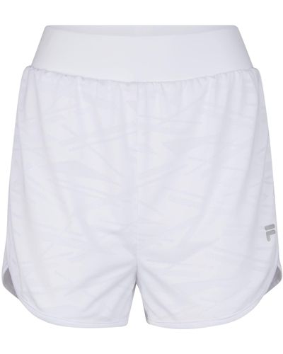 Fila Rostock High Waist Shorts Pantaloncini - Bianco