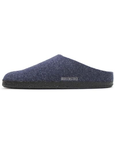 Birkenstock Zermatt Rivet Wool Felt Dark Blue Sandals 7 Uk