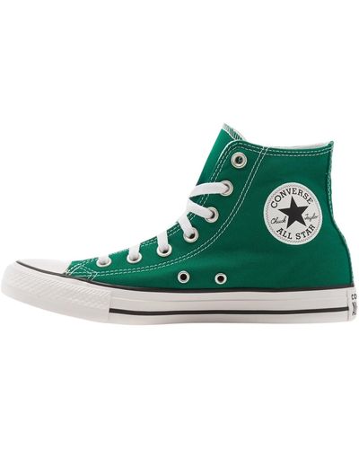 Converse Chuck Taylor All Star High Green And White Trainers