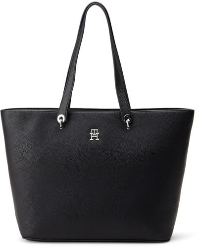 Tommy Hilfiger Bolso con Emblema TH - Negro