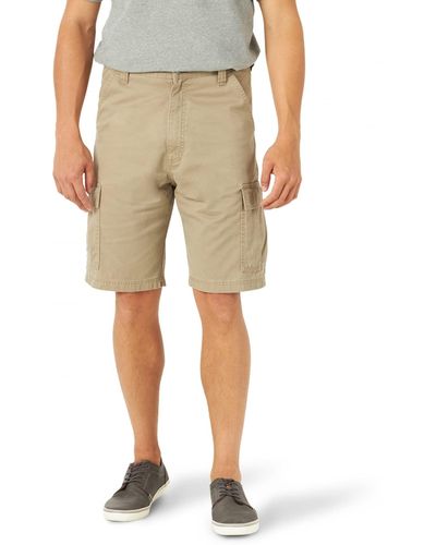 Wrangler Classic Relaxed Fit Cargo Shorts - Natural